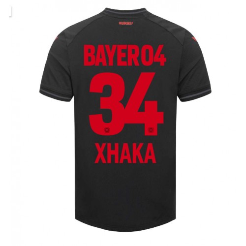 Bayer Leverkusen Granit Xhaka #34 Domaci Dres 2023-24 Kratak Rukav